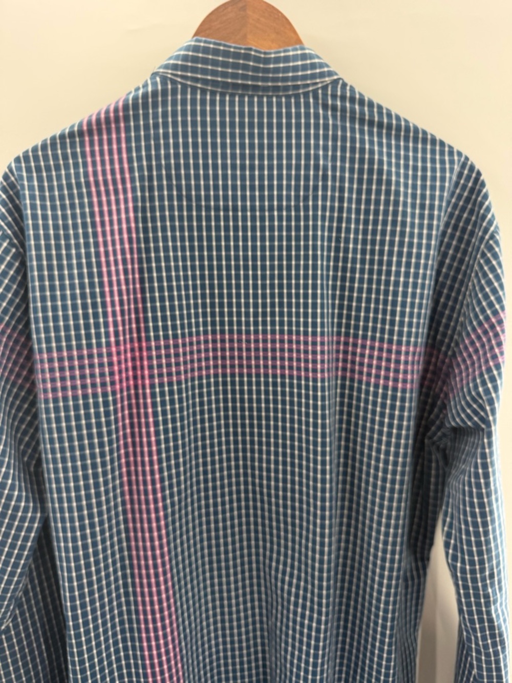 Tommy Bahama Men’s 100% Cotton Checked Button Up Long Sleeve Blue Size Large - Picture 4 of 8